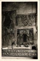 Kőszeg, Régi freskó a Bencés templomban. Róth Jenő kiadása