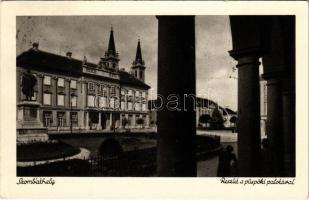 Szombathely, részlet a püspöki palotával + A Szent Jobb Országjárása 1938. VI. 20. Szombathely So. Stpl. (EK)