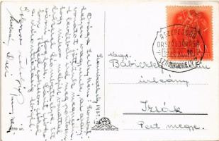 Szombathely, részlet a püspöki palotával + "A Szent Jobb Országjárása 1938. VI. 20. Szombathely...