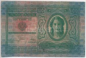 1912. 100K fekete "ROMANIA TIMBRU SPECIAL" felülbélyegzéssel T:III