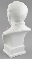 Herendi Erkel Ferenc mellszobor, fehér mázas, jelzett, (Tervező:Jenő Hanzély (1919-2000) hibátlan. 2...