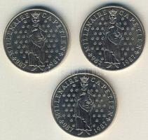 Franciaország 1987. 10Fr "Millenium-Capet Hugó király" (3x) T:2