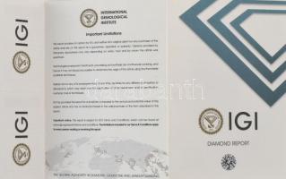 Brilliáns csiszolású gyémánt 0,32 carat / E/VS 1. (4,40-4,47X2,7 mm), certifikáttal. (IGI)