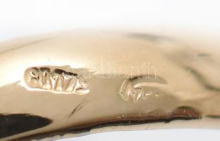 Arany (Au/18k) Női koktél gyűrű, smaragddal, rubinnal és 21 db brilliáns csiszolású gyémántal (0,3ct...