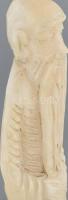 Jelzés nélkül: Keleti bölcs. Alabástrom, kopott, m:63cm