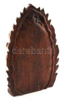 Jelzés nékül: Keleti szerzetes / Buddha. Faragott fa, sérült, kopott, m:40cm