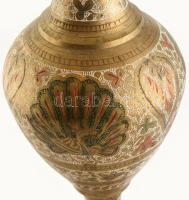 Réz váza, keleti, kopott, jelzés nélkül, m:49cm