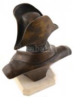 Gerart A. jelzéssel: Napóleon büszt. Bronz, márvány talapzaton, kopott, m:15cm
