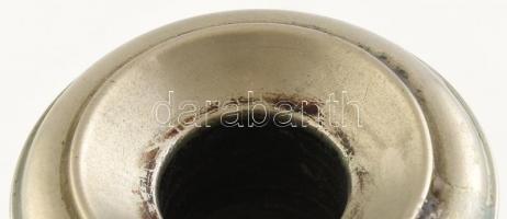 Berndorf gyertyatartó, alpakka, jelzett, kopott, sérült, m:27cm