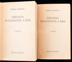 Móra Ferenc: Szegedi tulipános láda. I-II. köt. Bp., 1936, Révai, 224 p. + 224 p. Kiadói aranyozott ...