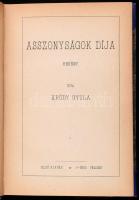 Krúdy Gyula: Asszonyságok díja. Bp., 1919, Dr. Rácz Vilmos (Hornyánszky Viktor-ny.), 173+1 p. Első kiadás. Átkötött félvászon-kötés, kissé kopott borítóval.