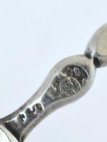 Ezüst (Ag) fűszerkanál, 2db, jelzett, h:12-13cm, nettó:22g