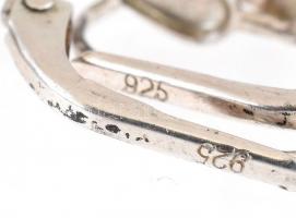 Ezüst (Ag) 5 pár fülbevaló, jelzett, bruttó: 7,5g