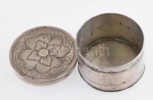 Ezüst (Ag) gyógyszertartó, jelzés nélkül, d:3,5cm, nettó: 20g