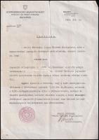 1944 A svájci követség mint a jugoszláv érdekek képviselőjének igazolása magyar származású, jugoszláv állapolgár részére. Schutzpass . / Swiss Schutzpass for Jugoslavian - Hungarian person