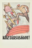 Aradi Nóra-Győrffy Sándor: A magyar Tanácsköztársaság művészete, 1979, 31 db plakát reprint + kísérő...