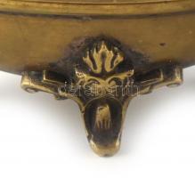 WFM részben jelzett kínáló, alpakka, kopott, d:11,5cm