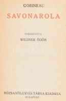 Gobineau: A Reneissance (Cesare Borgia, X. Leó, II. Gyula, Michelangelo, Savonarola, 5 kötet). Bp., ...