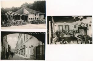 50 db MODERN fekete-fehér magyar város képeslap (Képzőművészeti Alap Kiadóvállalat) / 50 modern black and white Hungarian town-view postcards from the 60s