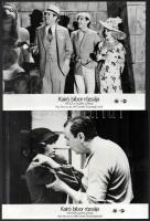1985 Woody Allen: ,,Kairó bíbor rózsája című filmjének jelenetei és szereplői, 8 db vintage produkciós filmfotó, ezüstzselatinos fotópapíron, + hozzáadva a MOKÉP belső tájékoztatóját a filmről (1 oldalas stencilezett szöveg), 18x24 cm