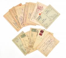 cca 1943-1945 13 db hadifogoly levelezőlap és tábori postai levelezőlap