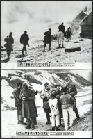 1973 ,,Csata a havasokban című csehszlovák háborús filmdráma jelenetei és szereplői, 13 db vintage produkciós filmfotó, ezüstzselatinos fotópapíron, 18x24 cm
