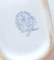 Herendi Viktória mintás tálka. Kézzel festett, jelzett, hibátlan, 12x9 cm