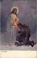 1916 Ave Mária. Osztrák-magyar katonai lap / WWI K.u.k. military art. A.F.W. III/2. 753-3.