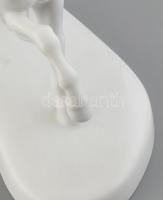 Herendi ló figura, fehér mázas. jelzett, hibátlan, 19 cm