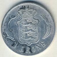 Dánia 1875. 1K Ag IX.Krisztián T:3-