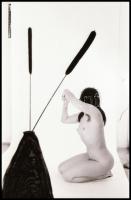 Vegyes válogatás szolidan erotikus felvételekből, 11 db vintage NEGATÍV és/vagy DIAPOZITÍV, 36x24 mm