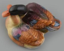 Herendi vadkacsa pár, Kézzel festett. jelzett, hibátlan. 11x8x7 cm