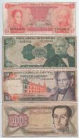 Venezuela 1989-1998. 5B-100B (4xklf) T:III Venezuela 1989-1998. 5 Bolivares - 100 Bolivares (4xdiff) C:F