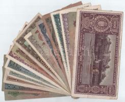 1930-1946. 10P-100.000.000MP (16xklf) közte 1945. 10.000P "L175 061265" T:III szakadás, fo...