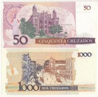 Brazília DN (1986) 50C + DN (1988) 1000C T:I,I-
Brasil ND (1986) 50 Cruzados + ND (1988) 1000 Cruza...