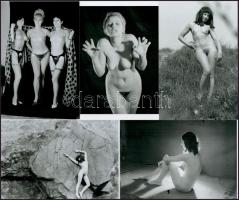 cca 1937 és 1983 között, eltérő időben készült szolidan erotikus felvételek, 11 db mai nagyítás több...