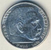 Német 3. Birodalom 1937A 5M Ag "Hindenburg" h.k.-tel T:2/3 k. kis ph.