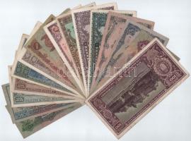 1930-1946. 10P-100.000.000MP (16xklf) T:III szakadás, folt, anyaghiány, az egyiken kis lyukak