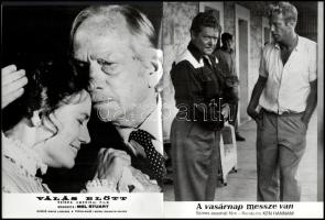 cca 1979 előtt készült, különböző külföldi filmekből egy-egy jelenet, 13 db vintage produkciós filmfotó ezüstzselatinos fotópapíron, 18x24 cm