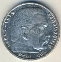 Német 3. Birodalom 1937J 5M Ag "Hindenburg" h.k.-tel T:2-/3 k.