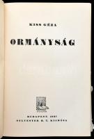 Kiss Géza: Ormányság. Bp., 1937, Sylvester Rt. Szövegközti és egészoldalas fekete-fehér illusztráció...