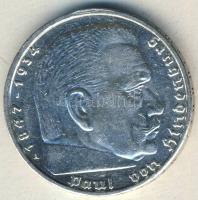 Német 3. Birodalom 1939A 5M Ag "Hindenburg" h.k.-tel T:2/3 kis ph.