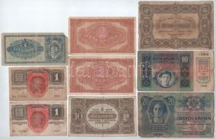 1913-1920. 1K-50K (9x) T:III,III- nagyobb szakadások