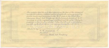 Amerikai Egyesült Államok / Észak-Karolina / Wilmington 18??. 4$ hátoldalán jelzett gyűjtői másolat ...