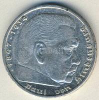 Német 3. Birodalom 1937A 5M Ag "Hindenburg" h.k.-tel T:2/3 ph.