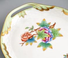 Herendi Viktória mintás szendvicses készlet. 6+1 db Kézzel festett, jelzett, hibátlan