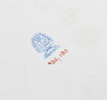 Herendi Viktória mintás szendvicses készlet. 6+1 db Kézzel festett, jelzett, hibátlan