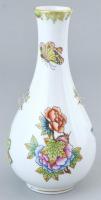 Herendi Viktória váza kézzel festett, jelzett, hibátlan m: 16 cm