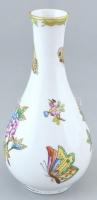 Herendi Viktória váza kézzel festett, jelzett, hibátlan m: 16 cm