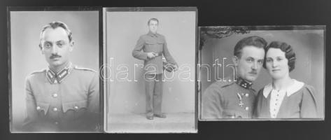 cca 1948 előtt készült felvételek katonákról és más egyenruhásokról, a kiskunfélegyházi Marika-fotó ...